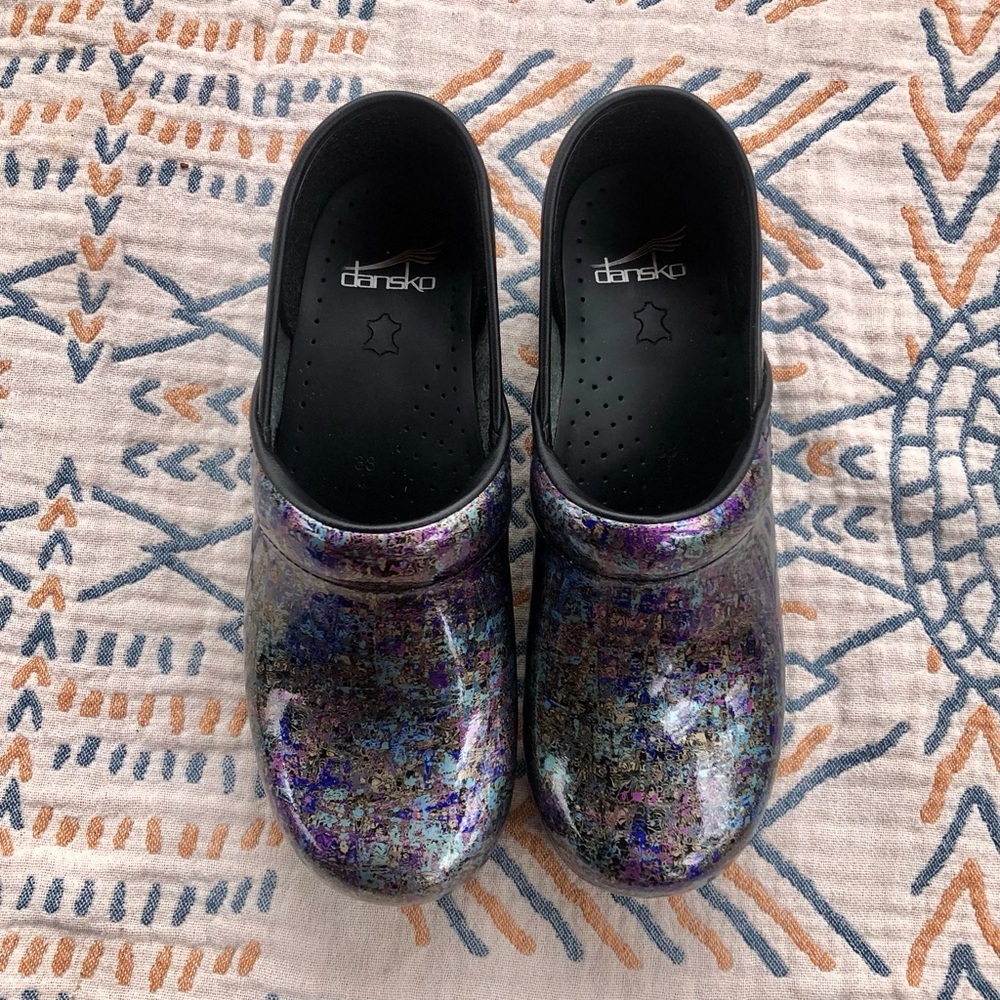 Dansko Multicolor Clogs 38 (7.5-8)